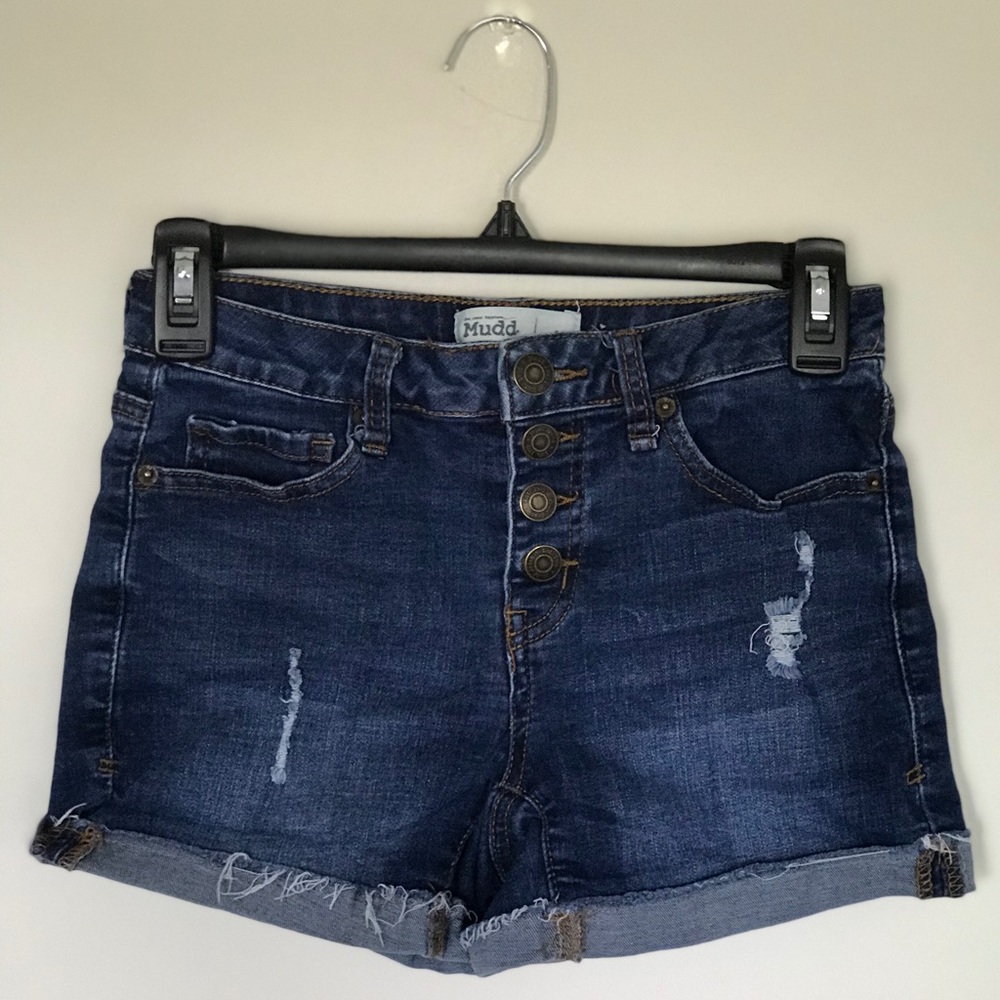 Mudd mid-rise denim shorts